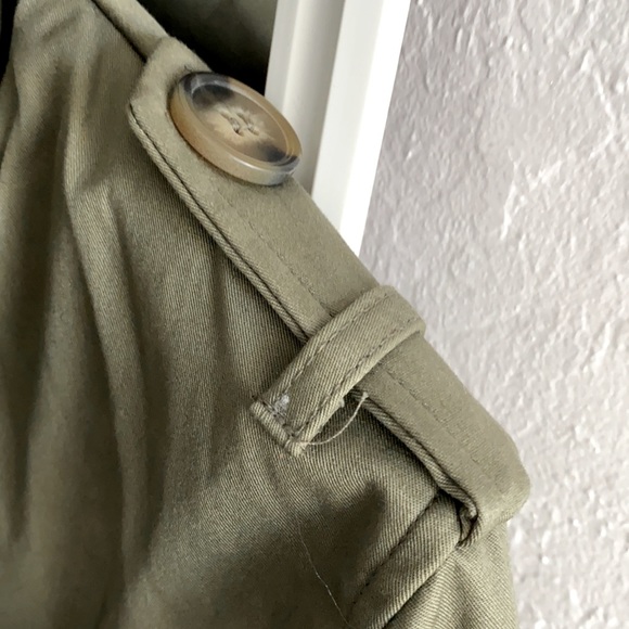 Shine star double breasted cropped olive jacket medium. New with tags! - Picture 3 of 7